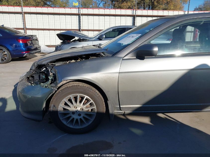 2005 Honda Civic Ex VIN: 1HGEM22985L071729 Lot: 43637817