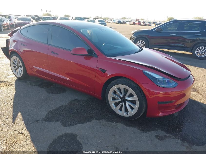 TESLA MODEL 3 REAR-WHEEL DRIVE