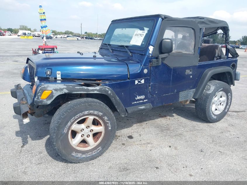 2004 Jeep Wrangler X VIN: 1J4FA39S54P749879 Lot: 43637923