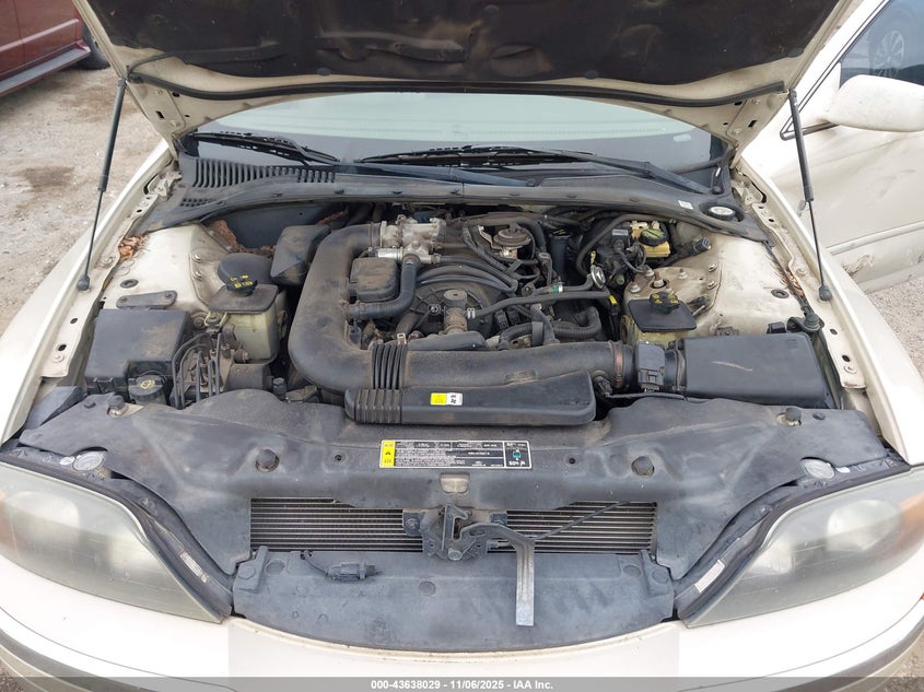 2002 Lincoln Ls V8 Auto VIN: 1LNHM87AX2Y695575 Lot: 43638029