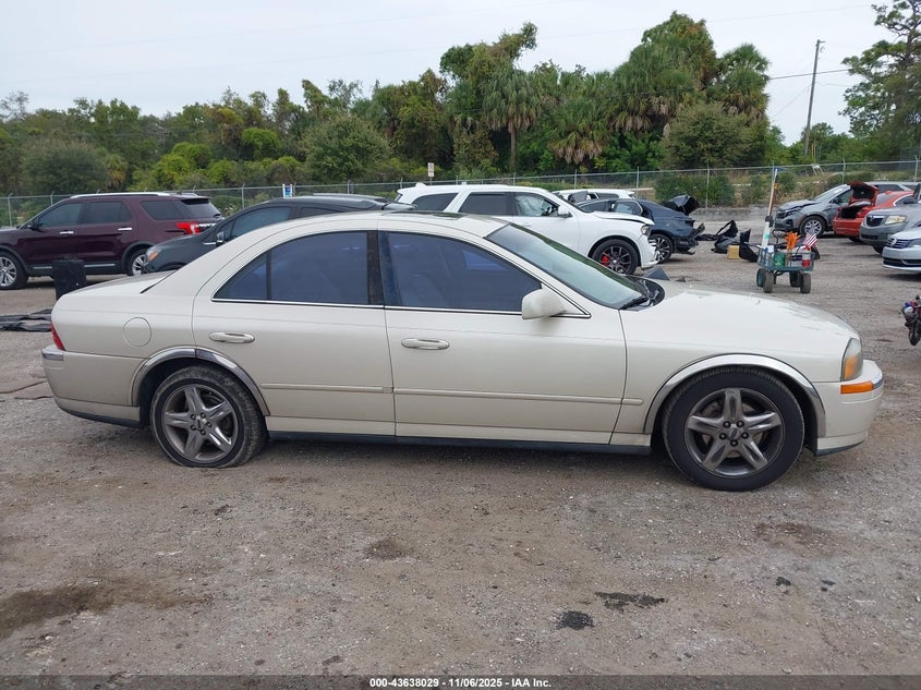 2002 Lincoln Ls V8 Auto VIN: 1LNHM87AX2Y695575 Lot: 43638029