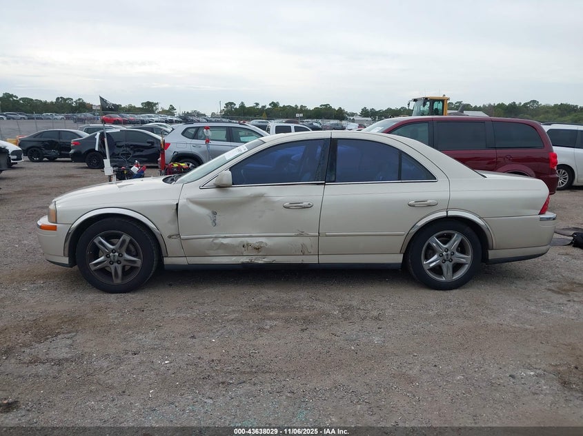 2002 Lincoln Ls V8 Auto VIN: 1LNHM87AX2Y695575 Lot: 43638029