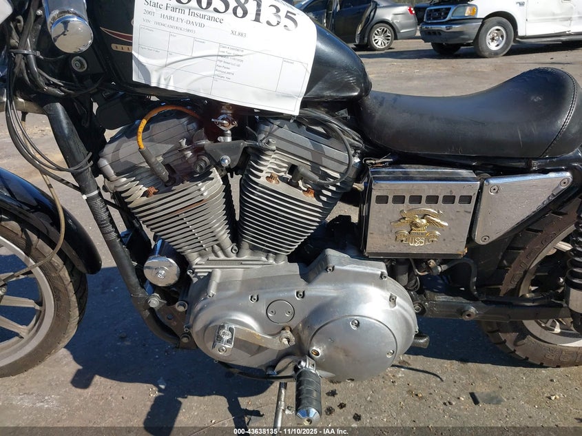 2001 Harley-Davidson Xl883 VIN: 1HD4CAM181K158933 Lot: 43638135