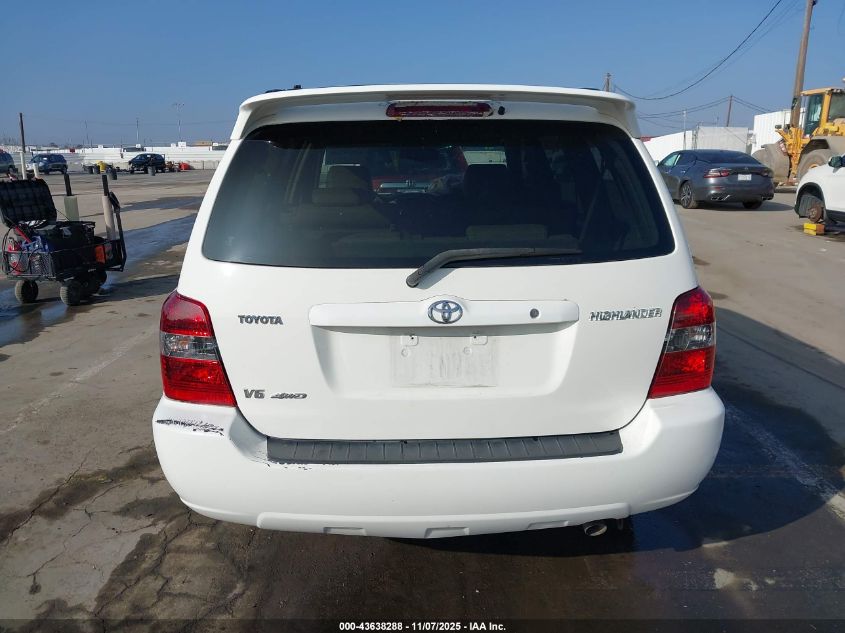 2004 Toyota Highlander Limited V6 VIN: JTEEP21A640010506 Lot: 43638288