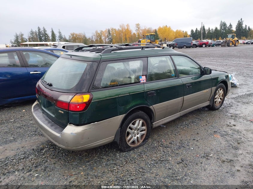 4S3BH675XY7630360 2000 SUBARU OUTBACK photo no. 4