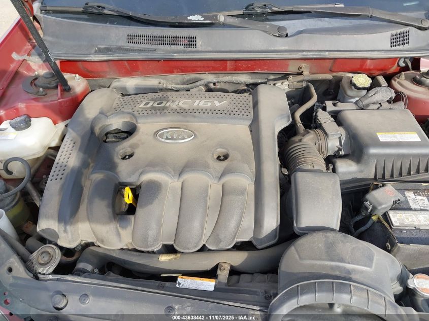 2007 Kia Optima Lx VIN: KNAGE123175148097 Lot: 43638442