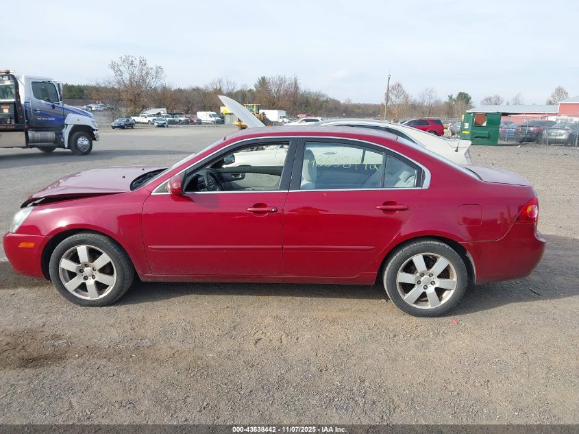 2007 Kia Optima Lx VIN: KNAGE123175148097 Lot: 43638442