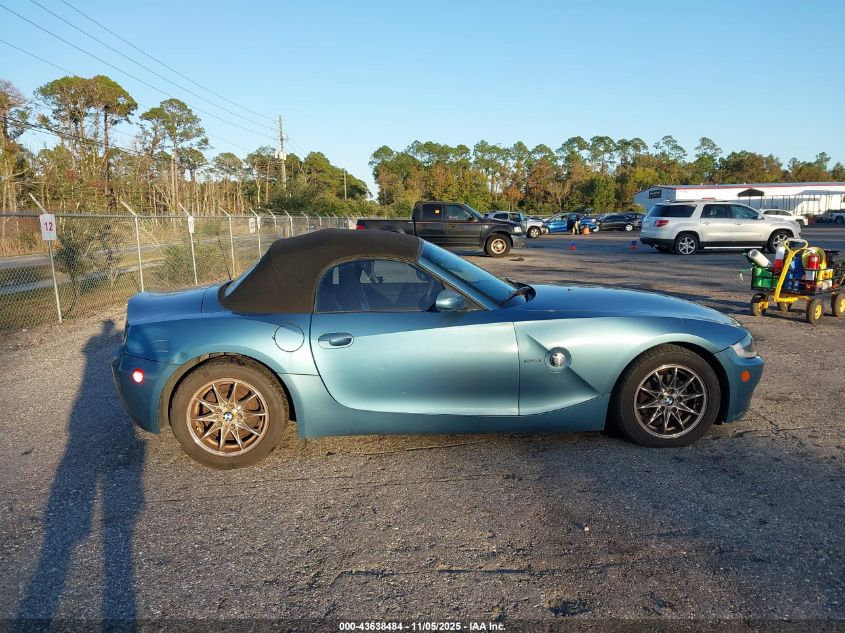 2005 BMW Z4 2.5I VIN: 4USBT33515LS55510 Lot: 43638484