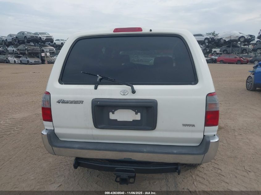 2000 Toyota 4Runner VIN: JT3GM84R0Y0060886 Lot: 43638540