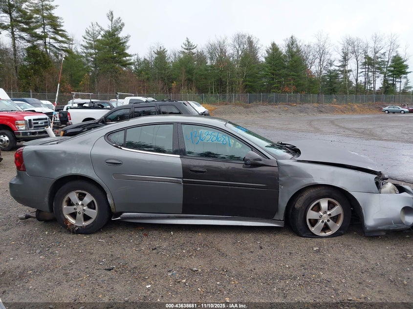 2008 Pontiac Grand Prix VIN: 2G2WP552981119974 Lot: 43638681