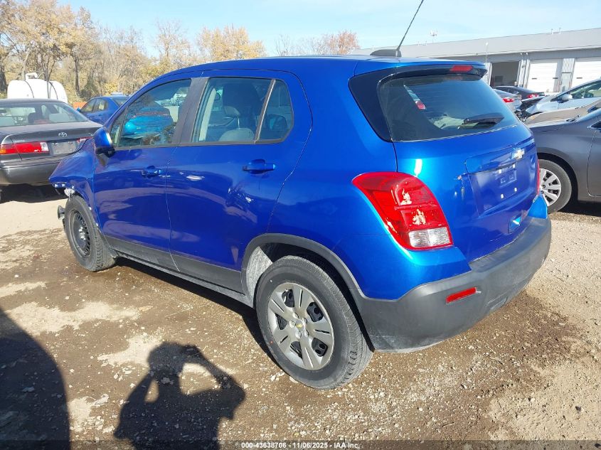 2016 CHEVROLET TRAX 1LS - KL7CJKSB6GB648474