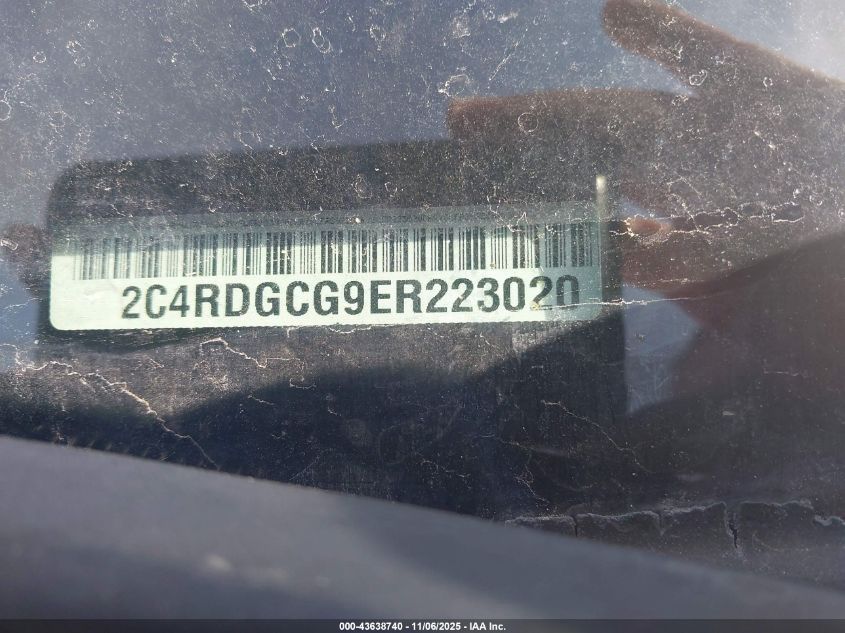 2014 Dodge Grand Caravan Sxt 30Th Anniversary VIN: 2C4RDGCG9ER223020 Lot: 43638740