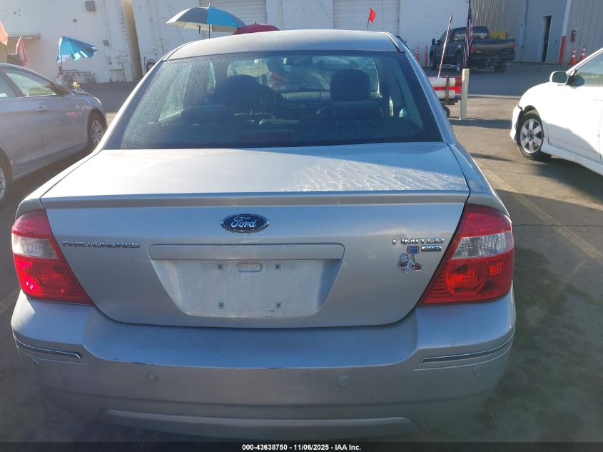 2006 Ford Five Hundred Limited VIN: 1FAHP28196G148435 Lot: 43638750