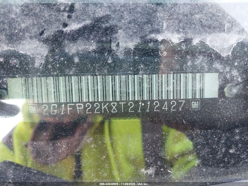 1996 Chevrolet Camaro Rs VIN: 2G1FP22K8T2112427 Lot: 43638909