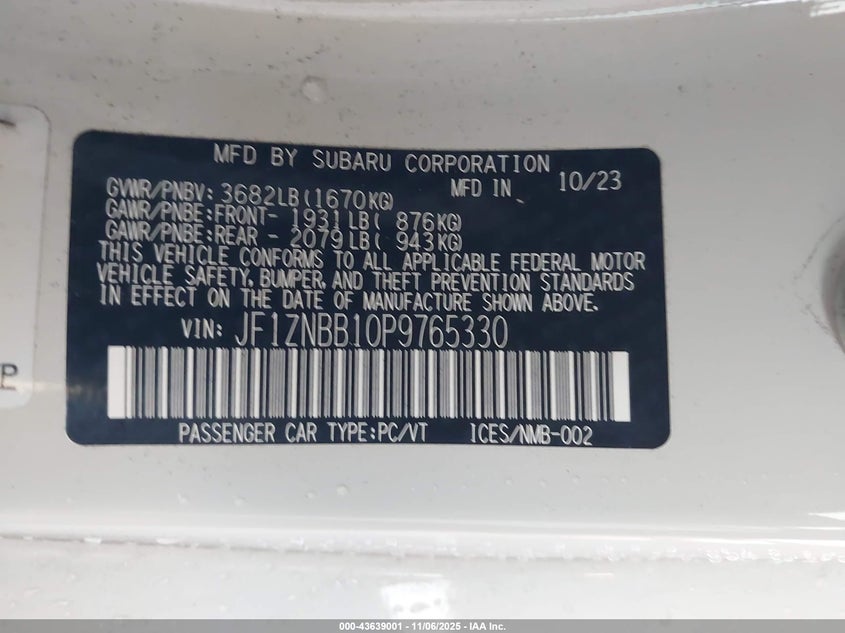 2023 TOYOTA GR86 - JF1ZNBB10P9765330