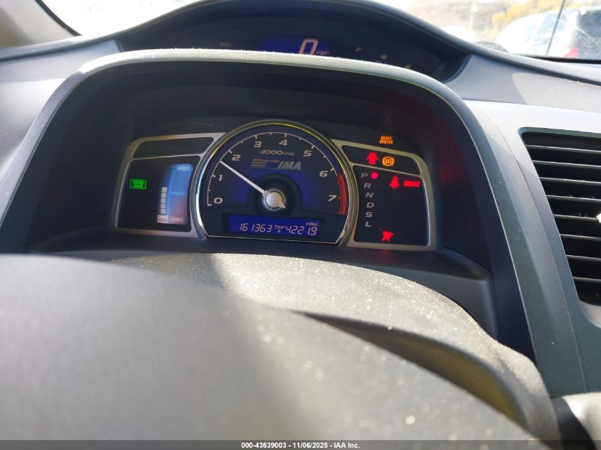 2006 Honda Civic Hybrid VIN: JHMFA36256S027482 Lot: 43639003