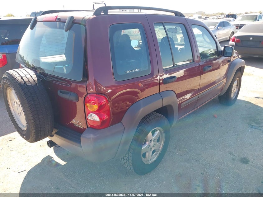 1J4GL48K53W643121 2003 JEEP LIBERTY (NORTH AMERICA) photo no. 4