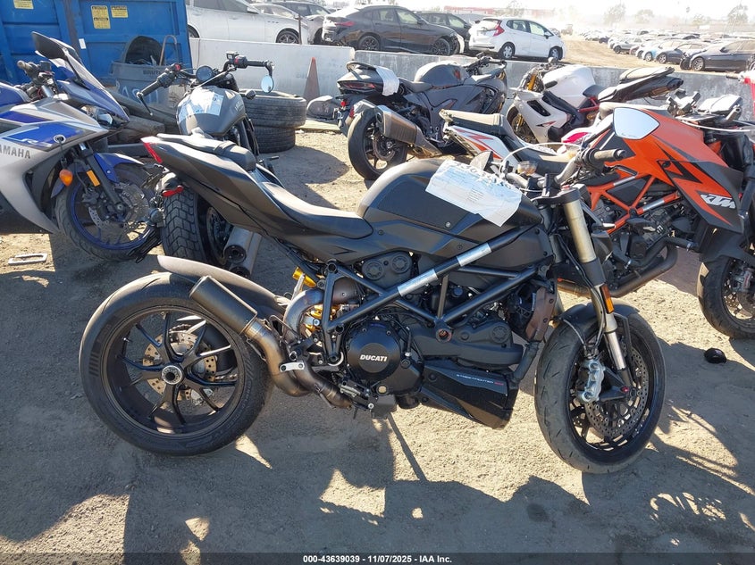 2014 Ducati Streetfighter 848 VIN: ZDM11BMV1EB017909 Lot: 43639039