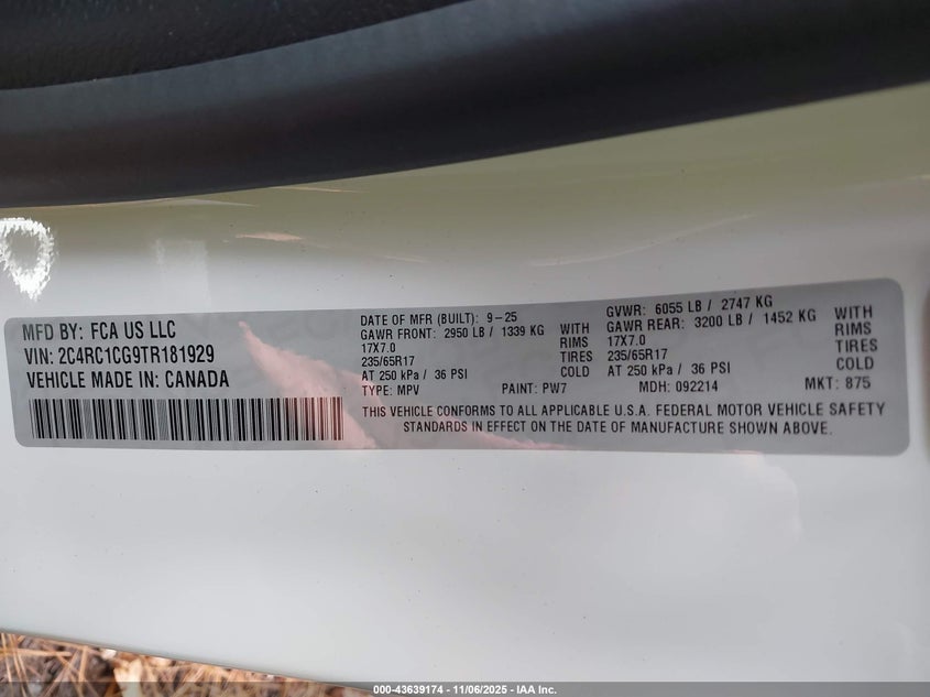 2C4RC1CG9TR181929 2026 CHRYSLER VOYAGER photo no. 5