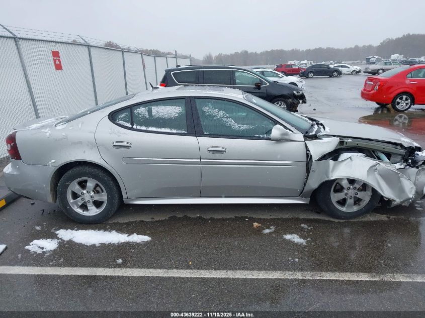 2007 Pontiac Grand Prix VIN: 2G2WP582571170186 Lot: 43639222