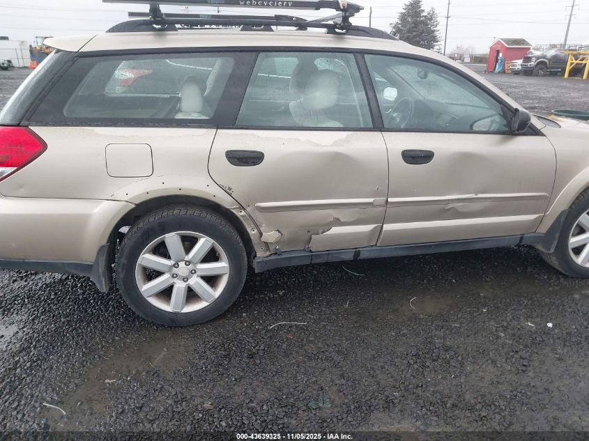 2008 Subaru Outback 2.5I/2.5I L.l. Bean Edition VIN: 4S4BP61C587346978 Lot: 43639325