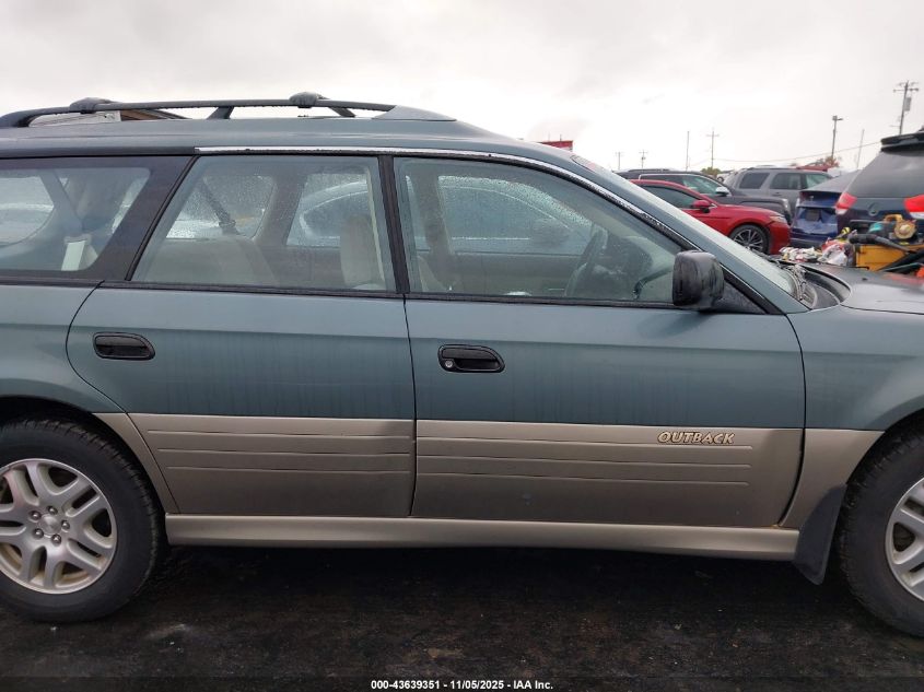 2001 Subaru Outback VIN: 4S3BH675X17627805 Lot: 43639351
