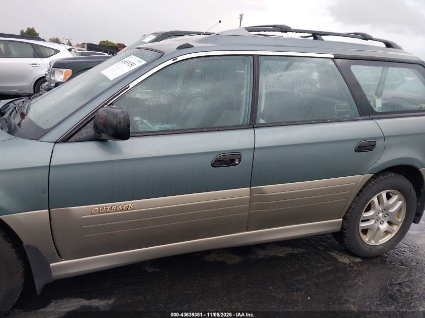 2001 Subaru Outback VIN: 4S3BH675X17627805 Lot: 43639351