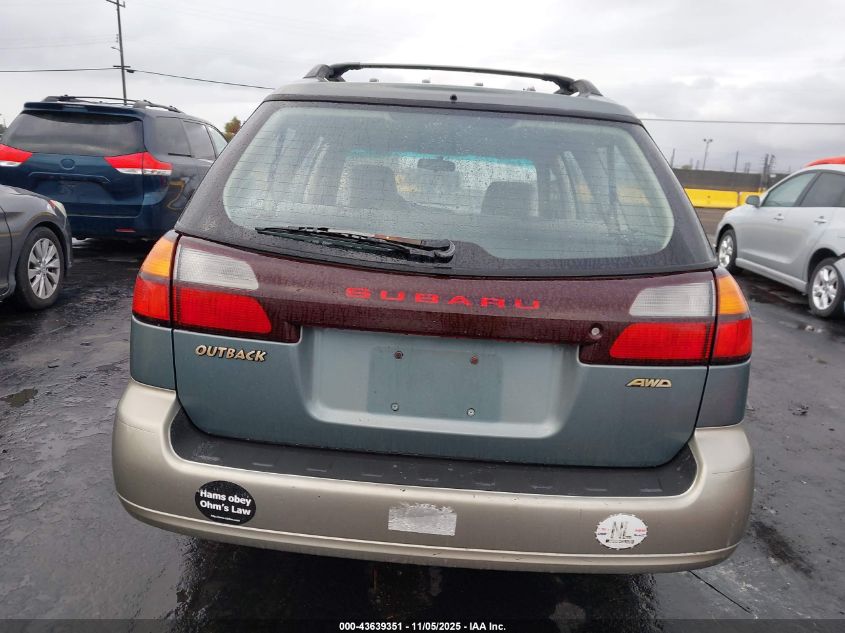 2001 Subaru Outback VIN: 4S3BH675X17627805 Lot: 43639351