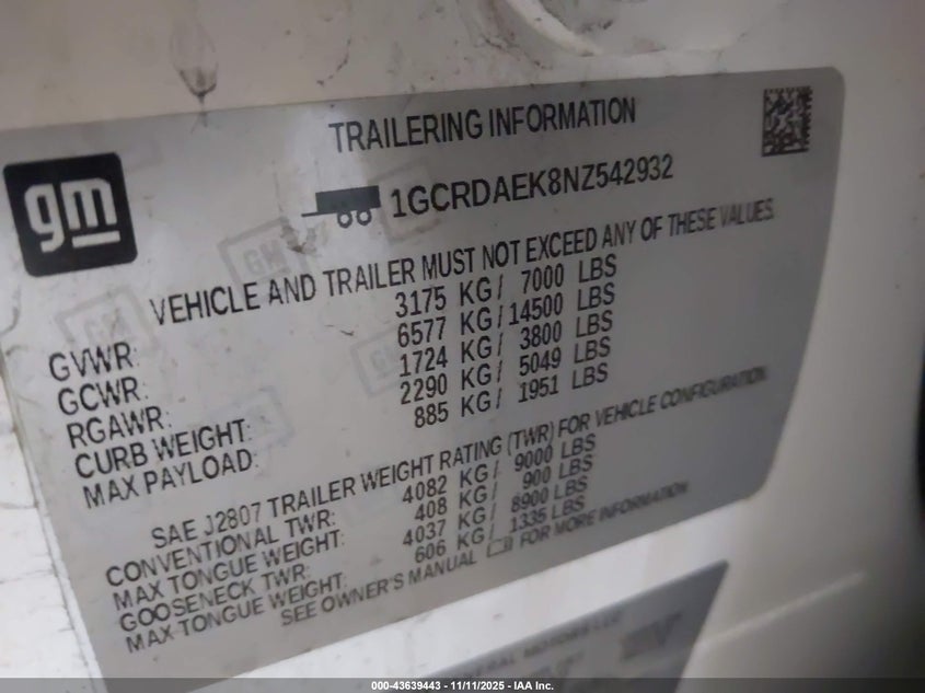1GCRDAEK8NZ542932 2022 CHEVROLET SILVERADO photo no. 9