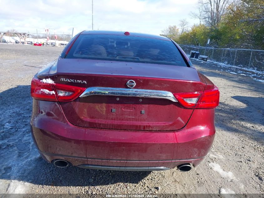 2016 Nissan Maxima 3.5 Platinum/3.5 S/3.5 Sl/3.5 Sr/3.5 Sv VIN: 1N4AA6AP1GC447967 Lot: 43639924