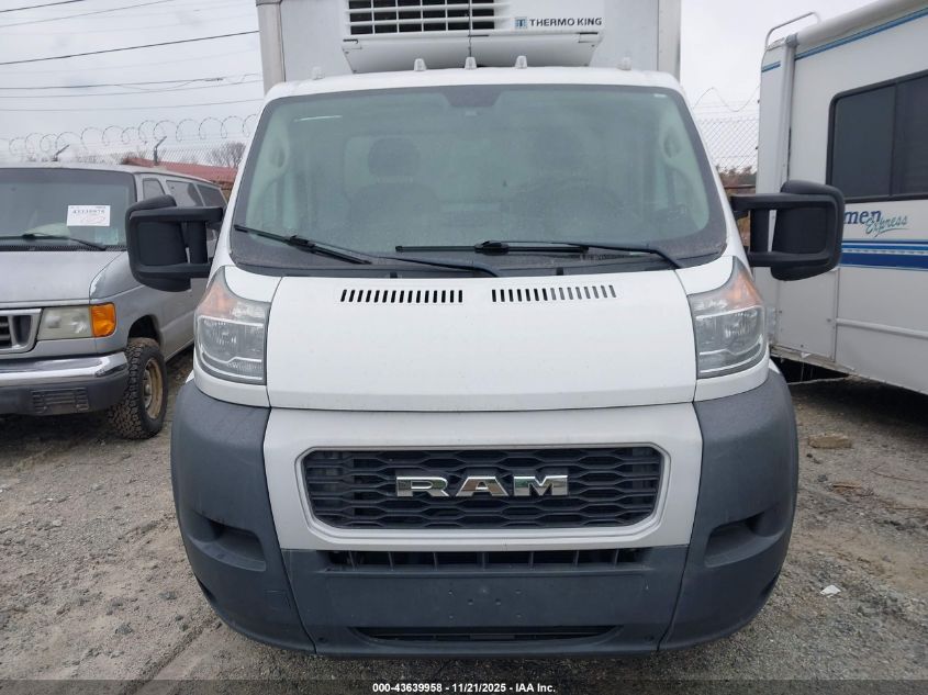 2019 Ram Promaster 3500 Cab Low Roof VIN: 3C7WRVEG1KE545835 Lot: 43639958