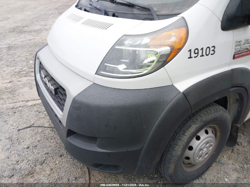 2019 Ram Promaster 3500 Cab Low Roof VIN: 3C7WRVEG1KE545835 Lot: 43639958