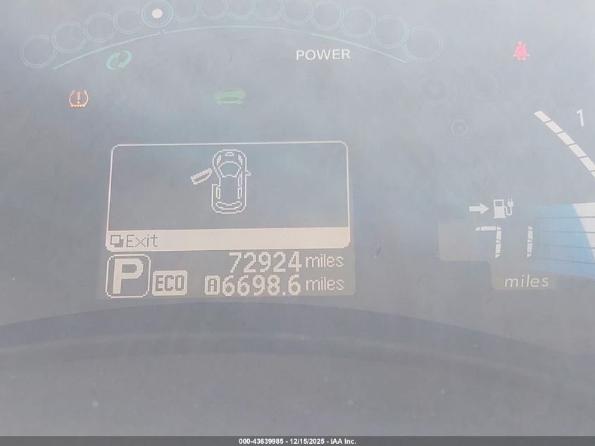 2017 Nissan Leaf S VIN: 1N4BZ0CP1HC302551 Lot: 43639985