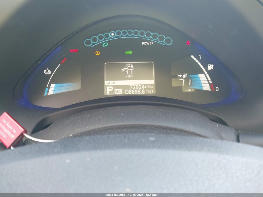 2017 Nissan Leaf S VIN: 1N4BZ0CP1HC302551 Lot: 43639985