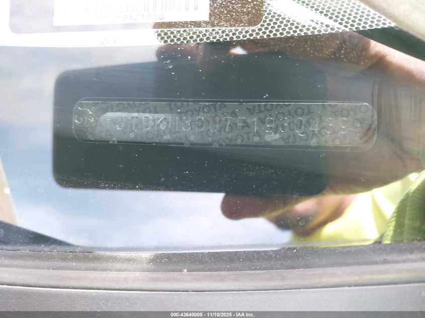 JTDKN3DU7F1930439 2015 TOYOTA PRIUS photo no. 9