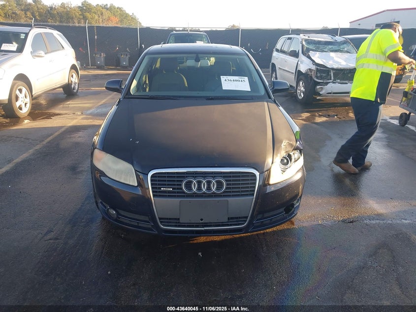 2007 Audi A4 3.2 VIN: WAUDH78E37A112926 Lot: 43640045