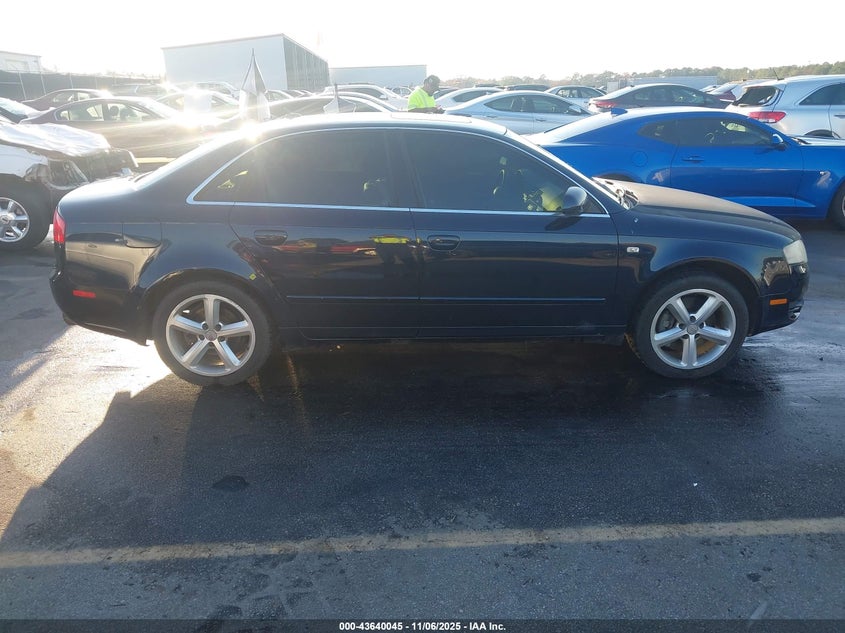 2007 Audi A4 3.2 VIN: WAUDH78E37A112926 Lot: 43640045