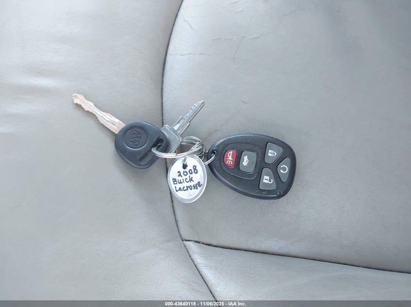 2008 Buick Lacrosse Cxl VIN: 2G4WD582X81207539 Lot: 43640118