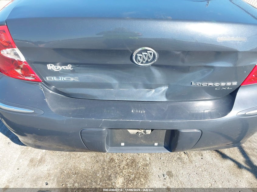 2008 Buick Lacrosse Cxl VIN: 2G4WD582X81207539 Lot: 43640118