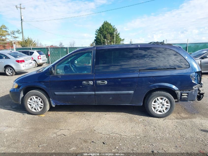2005 Dodge Grand Caravan Se VIN: 1D8GP24R15B111166 Lot: 43640236