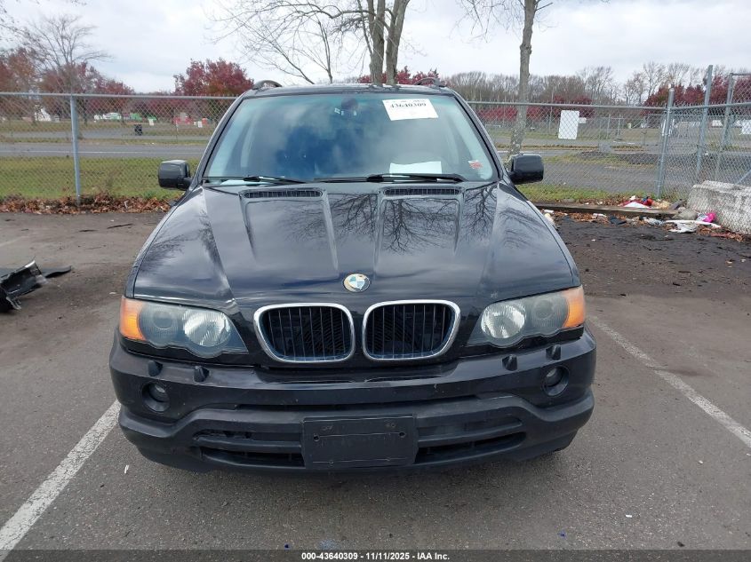 2001 BMW X5 3.0 VIN: WBAFA53551LM72509 Lot: 43640309