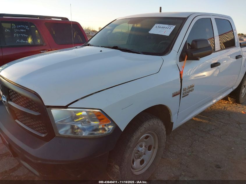 2022 Ram 1500 Classic Tradesman 4X4 5'7 Box VIN: 1C6RR7KTXNS156272 Lot: 43640411