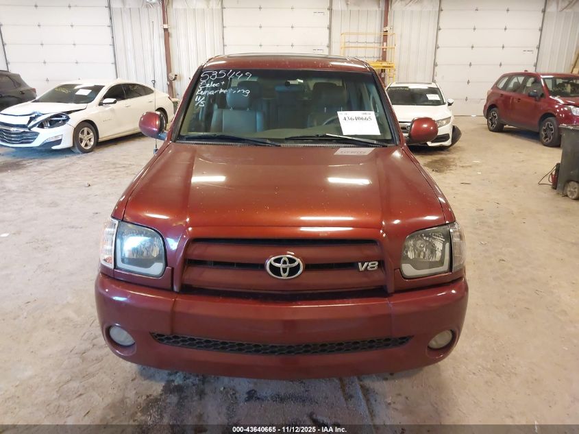 2006 Toyota Tundra Limited V8 VIN: 5TBDT48176S535449 Lot: 43640665