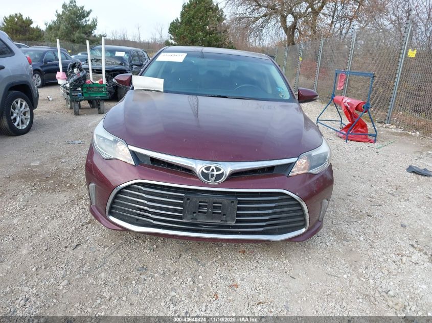 2016 Toyota Avalon Xle VIN: 4T1BK1EBXGU206427 Lot: 43640824