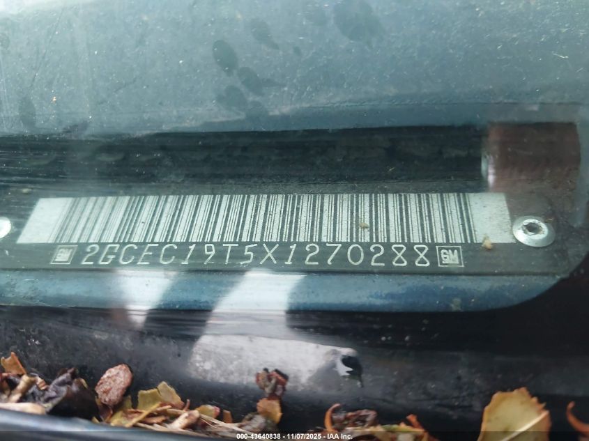 1999 Chevrolet Silverado 1500 Ls VIN: 2GCEC19T5X1270288 Lot: 43640838