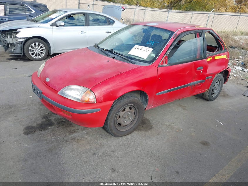 2C1MR2294V6718502 1997 GEO METRO photo no. 2