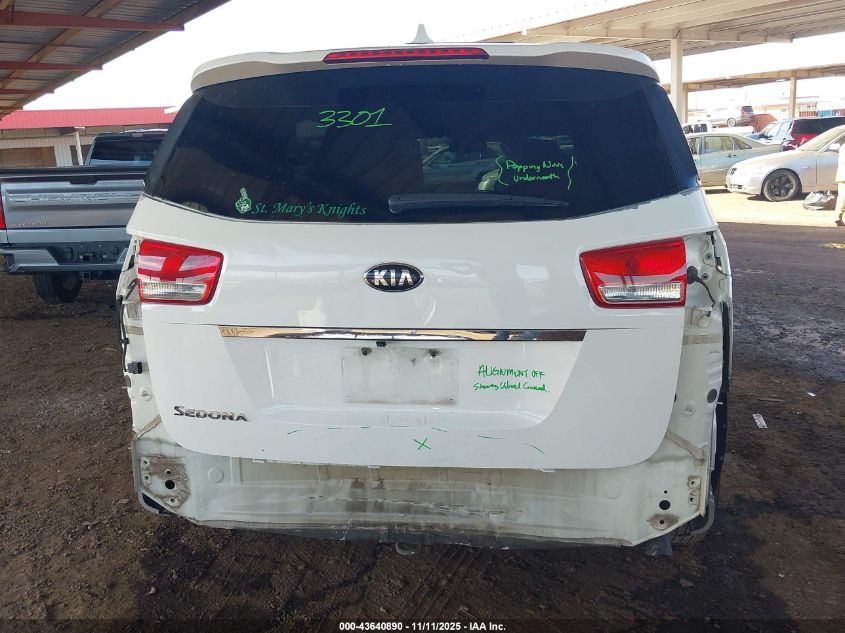 2017 Kia Sedona L VIN: KNDMA5C16H6256300 Lot: 43640890