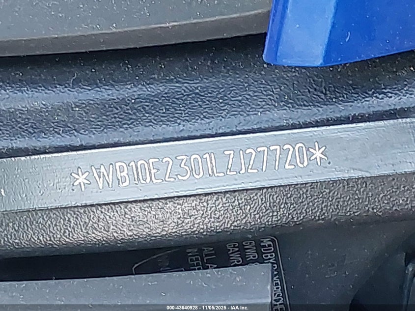 2020 BMW S 1000 Rr VIN: WB10E2301LZJ27720 Lot: 43640928