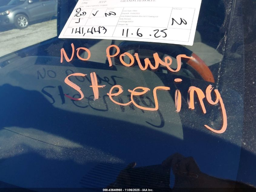 1996 Jeep Grand Cherokee Laredo VIN: 1J4GZ58Y9TC354849 Lot: 43640968