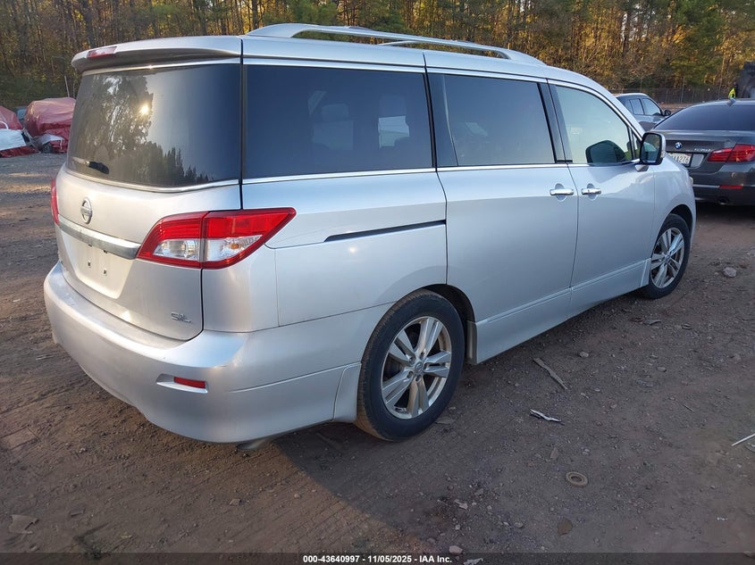 2013 Nissan Quest Sl VIN: JN8AE2KP6D9060527 Lot: 43640997